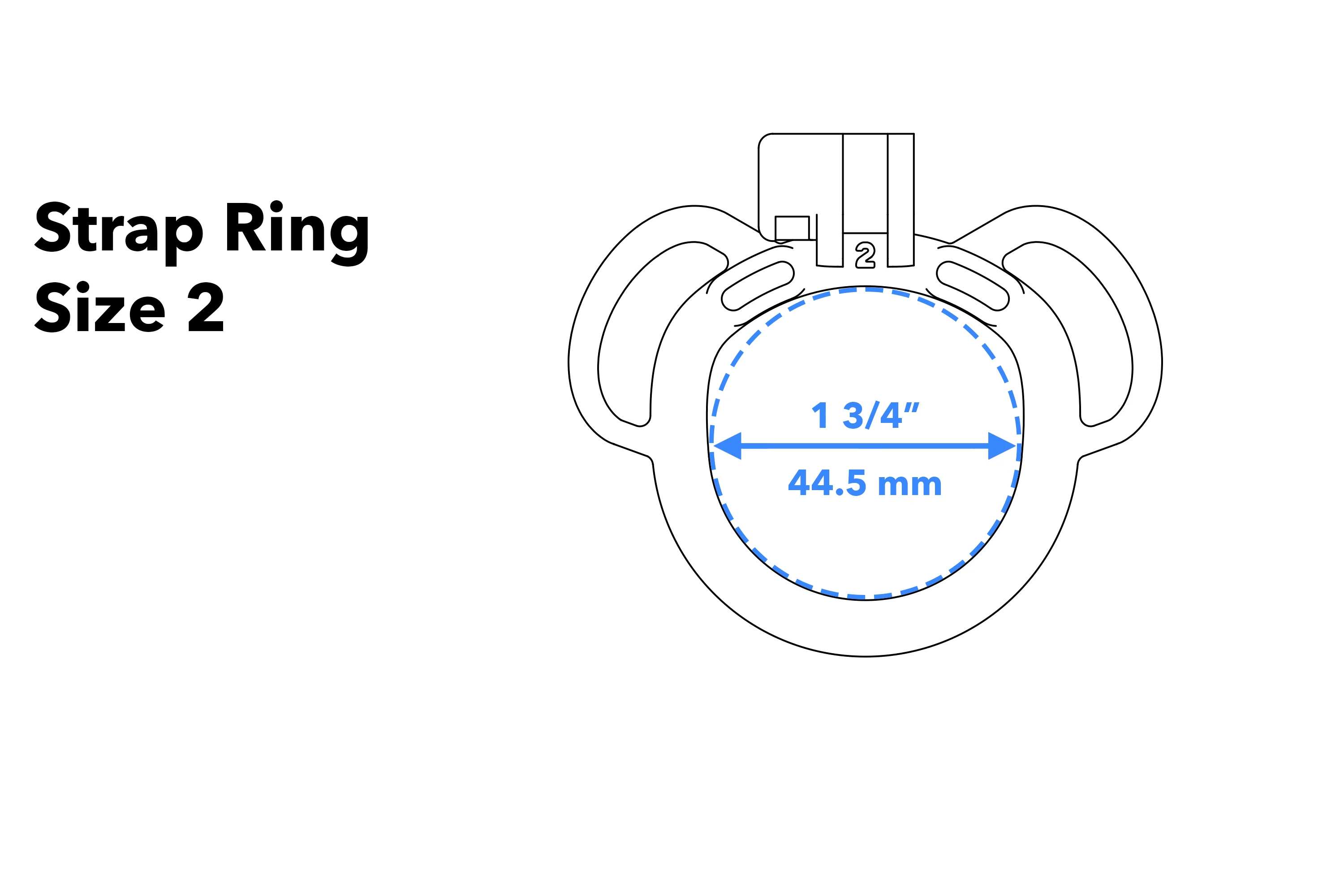 Strap Ring - Two Loops (Black) - Image 7